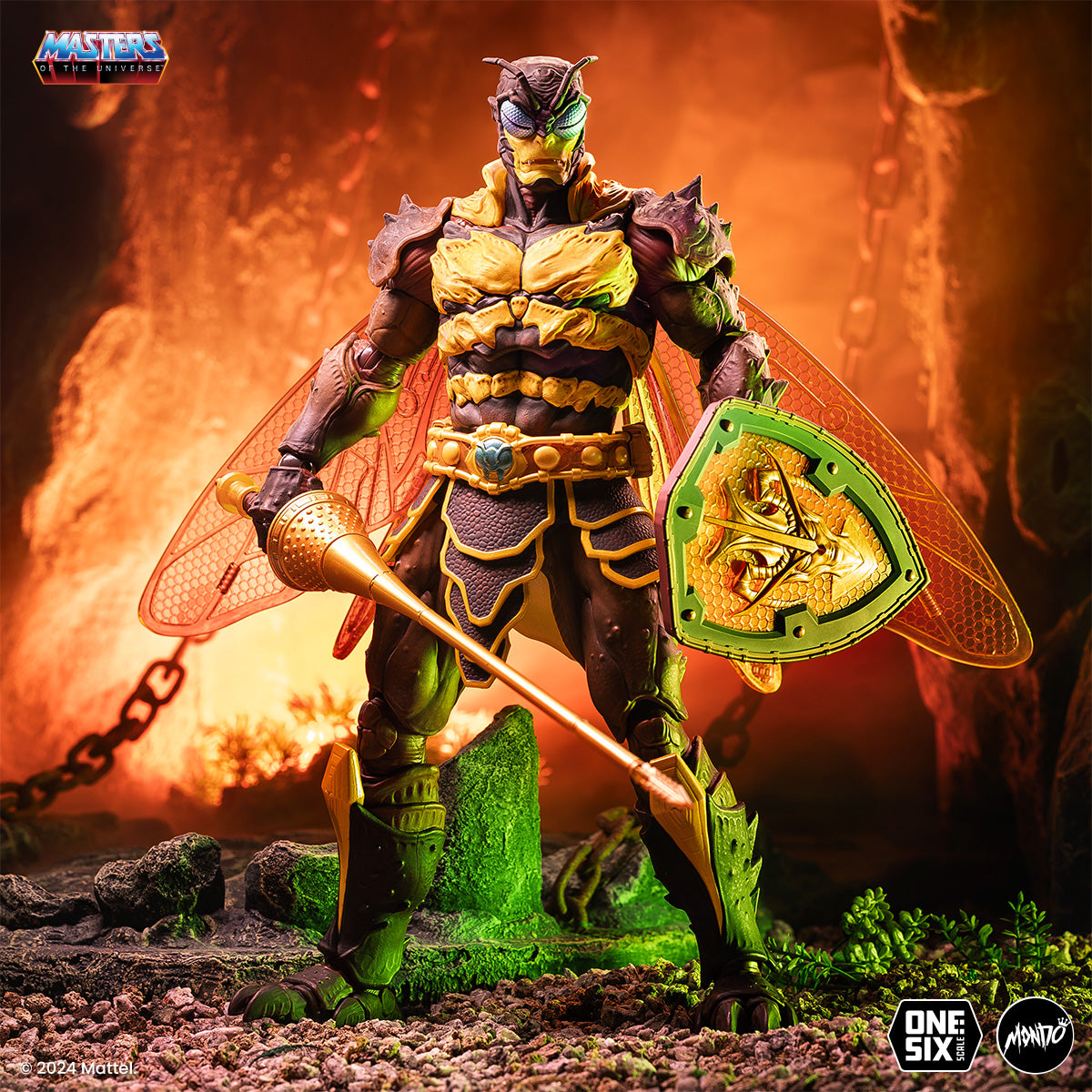 Masters of the Universe Buzz Off 1/6 Scale Action Figure - Timed Edition Collectible for Fans and Display - Perfect for Home Decor, Office Display, and Gift Giving