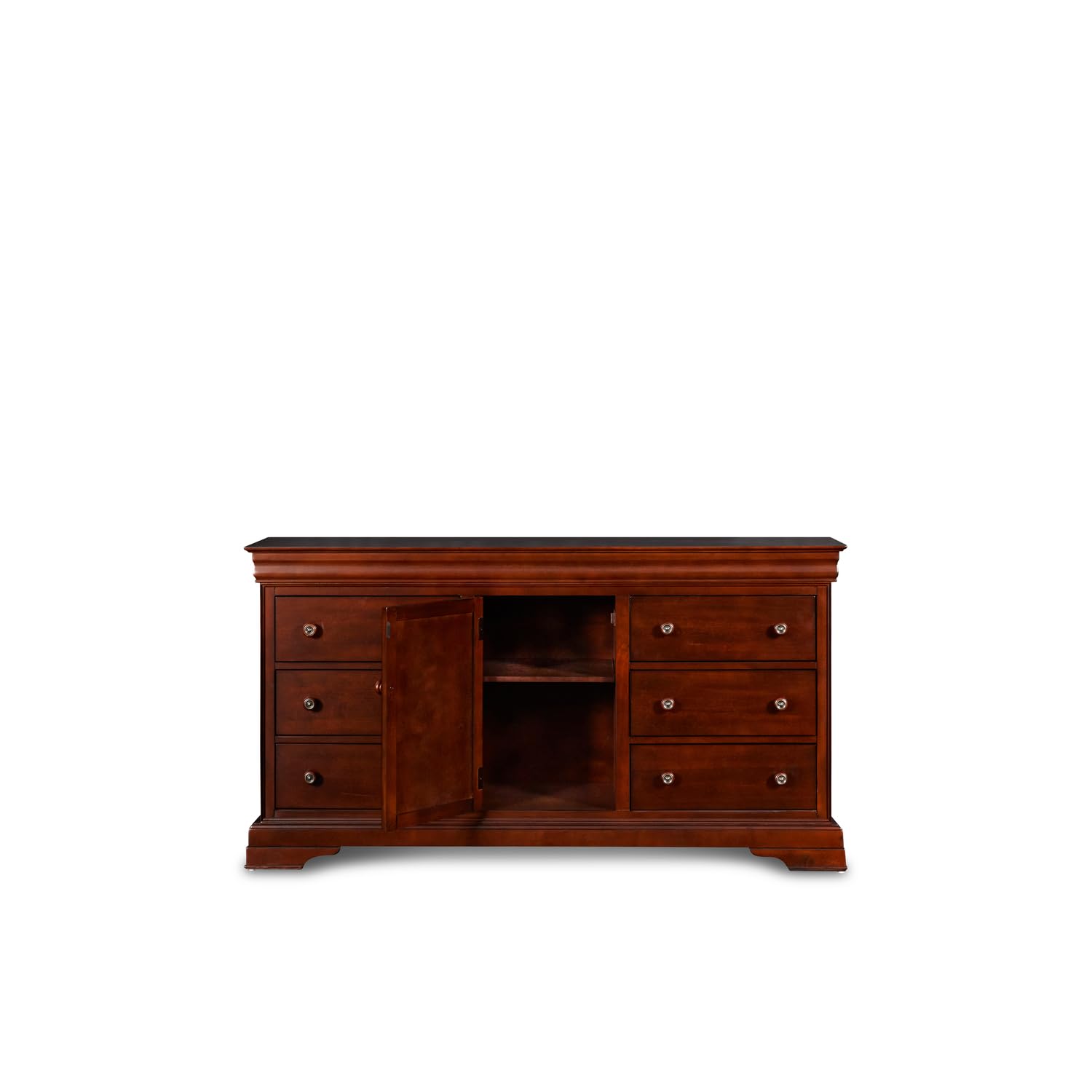 Versailles Bordeaux Dresser - Classic French Style Wooden Chest of Drawers for Bedroom & Living Room Storage | Elegant Home Decor & Furniture