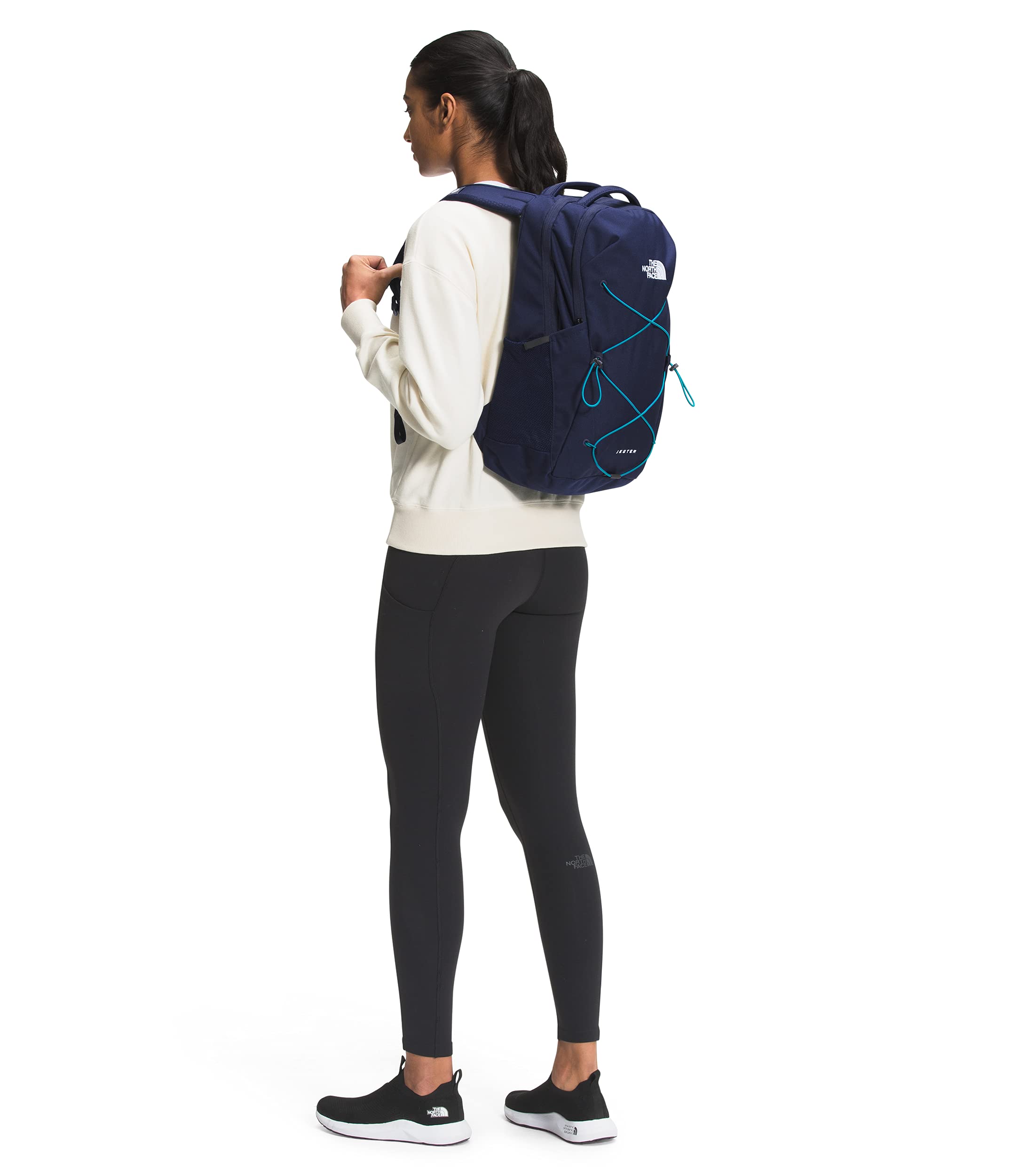 THE NORTH FACE Women's Jester Backpack - TNF Navy/Enamel Blue Water-Resistant Daypack for Hiking, Travel & School - Durable One Size Backpack with Laptop Compartment