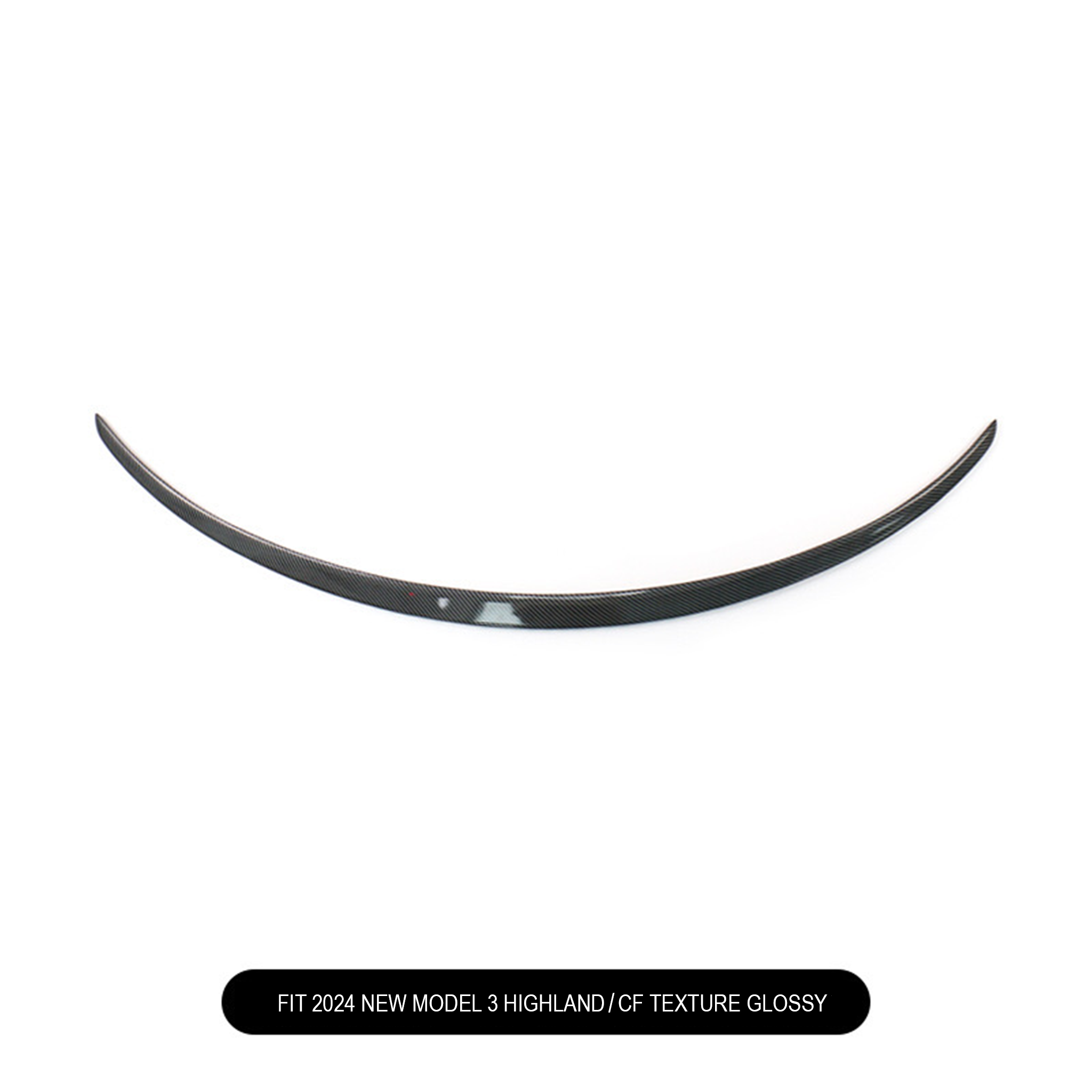 High-Performance Rear Spoiler for Tesla Model 3 Highland 2024+ - Carbon Fiber Trunk Lip Wing - Enhance Aerodynamics & Sporty Look - Perfect for Street Racing & Car Shows