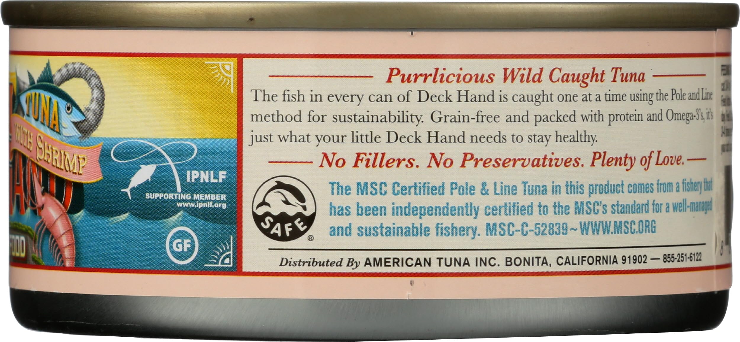 Premium Tuna & Shrimp Cat Food - 5oz Pouch, Grain-Free Wet Cat Food for Adult & Senior Cats - Perfect for Mealtime, Travel & On-the-Go Feeding