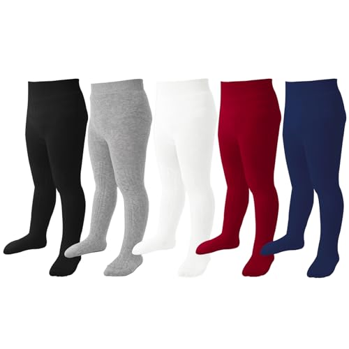 Black/Ivory/Grey/Burgundy/Navy-5 Pack