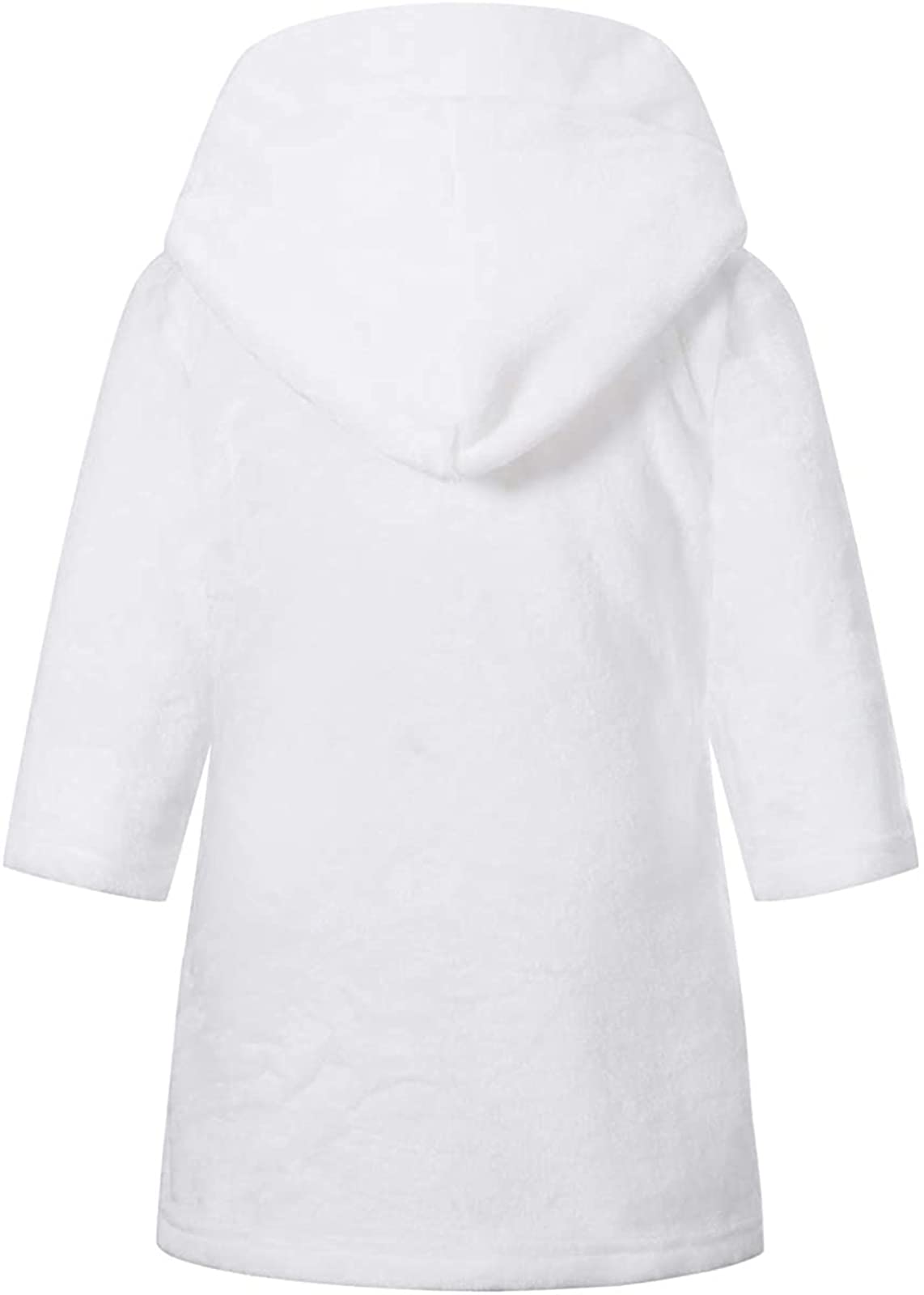 Soft Fleece Hooded Bathrobe for Girls 2-12 Years | Premium Kids Robe with Hood | Cozy Winter Loungewear & Birthday Gift for Toddlers to Teens | Perfect for Spa Day, Sleepovers & Morning Routines