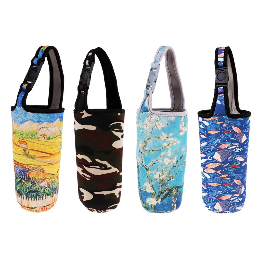 4-Pack Insulated Tumbler Carrier Pouch for 30oz Travel Mugs - Leak-Proof Cup Holder for Stanley, Yeti & Hydro Flask (Perfect for Camping, Hiking & Road Trips)