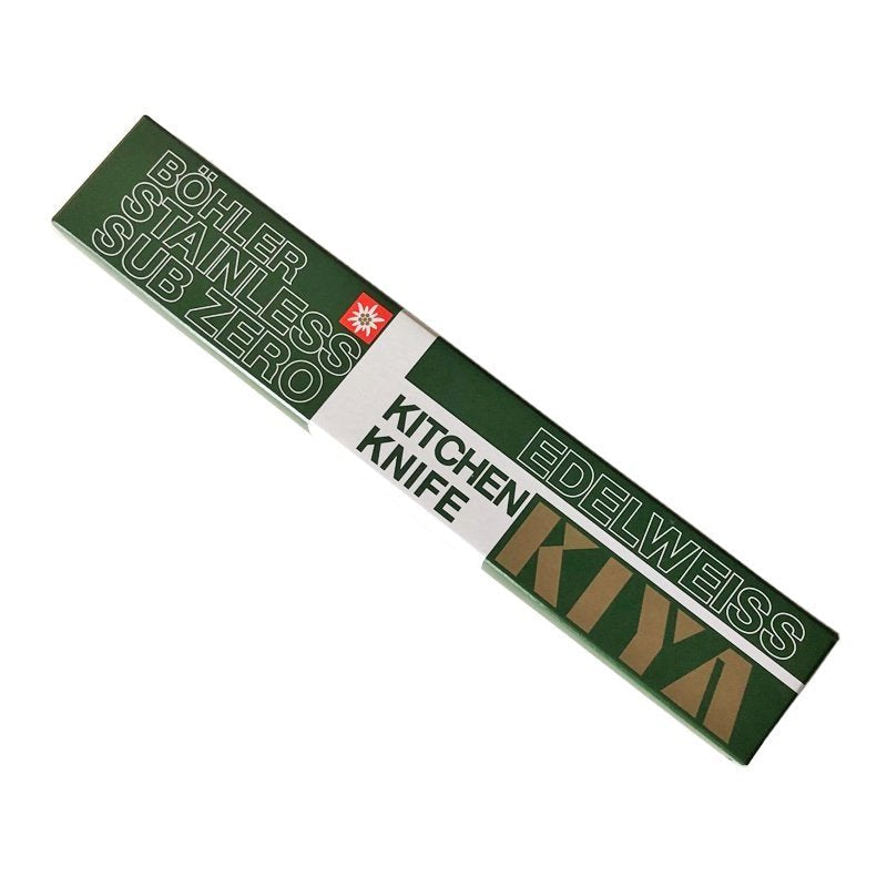 Premium Kiya No.160 Edelweiss Japanese Petty Knife 12cm - High-Carbon Stainless Steel Blade - Perfect for Slicing Fruits, Vegetables & Boneless Meat - Ideal for Home Chefs & Professional Kitchens