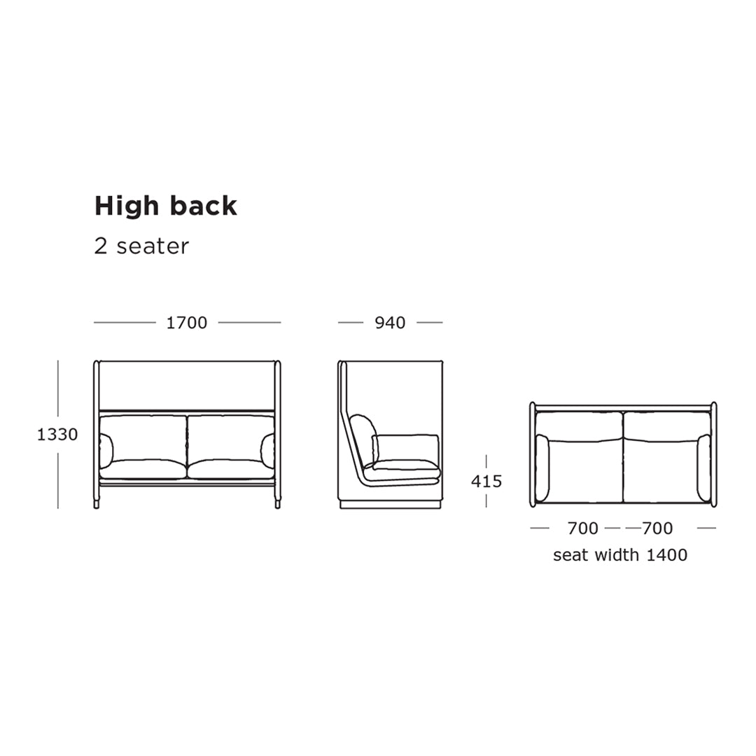 High Back Sofa Case - Premium Sofa Cover for Living Room, Office & Home Decor - Washable & Durable Furniture Protector