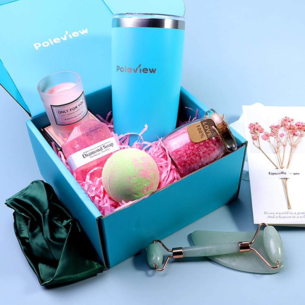 Luxury Spa Gift Basket for Women - Birthday, Valentine's Day & Mother's Day Gift Set - Perfect Present for Mom, Wife, Sister - Relaxation & Self-Care Essentials - Ideal for Home Spa Nights & Special Occasions