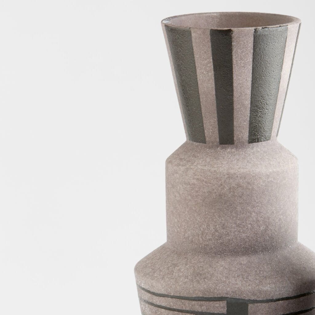 Cyan Design 11481 Erebus Vase - Large Grey Ceramic Vase for Home Decor, Wedding Centerpiece, Living Room & Dining Table Decoration
