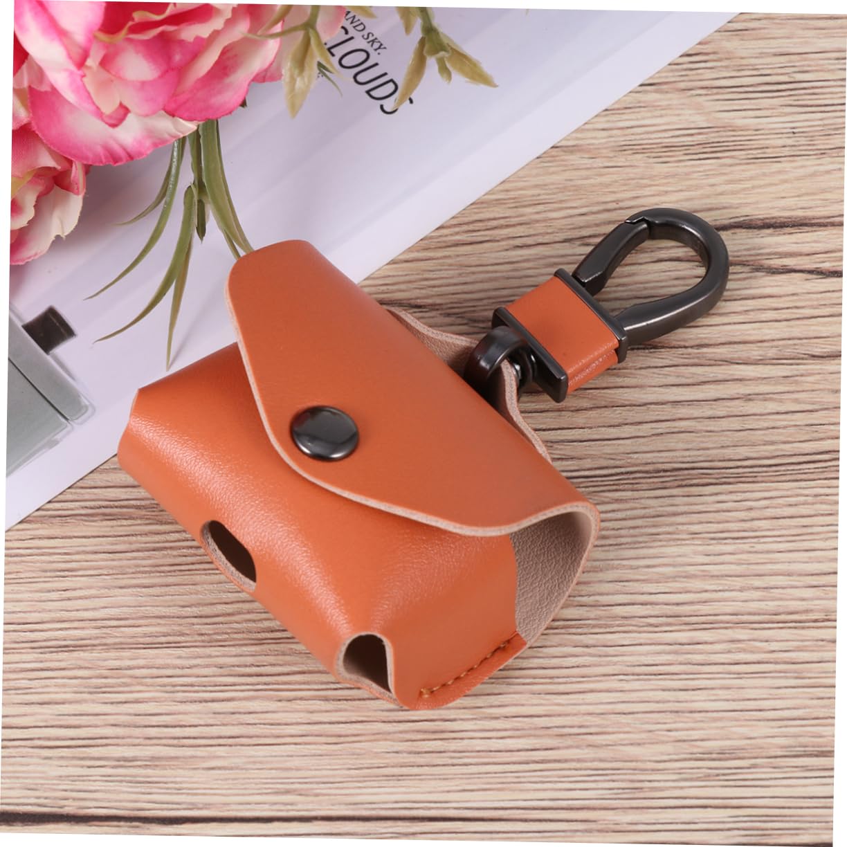 Veemoon Stylish PU Leather Headphone Case - Compatible with Wireless Earbuds Charging Case, Easy Access Design for AirPods & Bluetooth Earphones - Perfect for Travel, Gym & Daily Protection