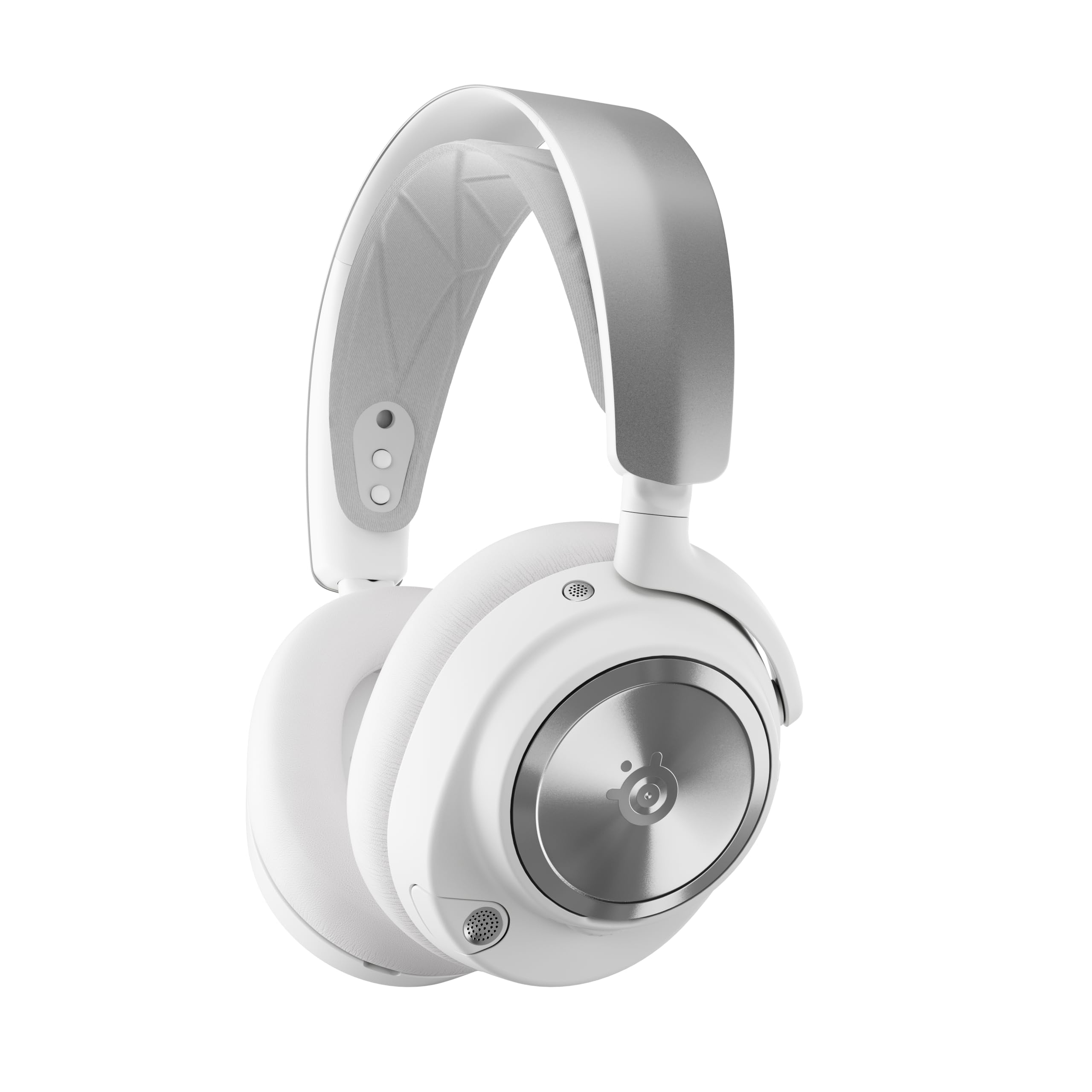 SteelSeries Arctis Nova Pro Wireless Gaming Headset with Active Noise Cancellation - Hi-Res Neodymium Drivers - Infinity Power System - ClearCast Gen 2 Mic - Multi-Platform Compatible (PC, PS5, Nintendo Switch, Mobile) - White - Perfect for Competitive Gaming, Streaming & Home Office Use