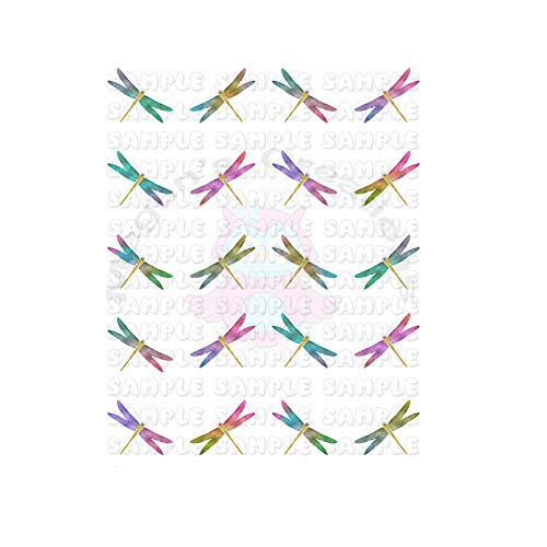 Dragonfly Design Water Slide Nail Art Decals - 50 Unique Nail Stickers for DIY Manicure, Perfect for Summer Nails, Bridal Shower, and Party Nail Art