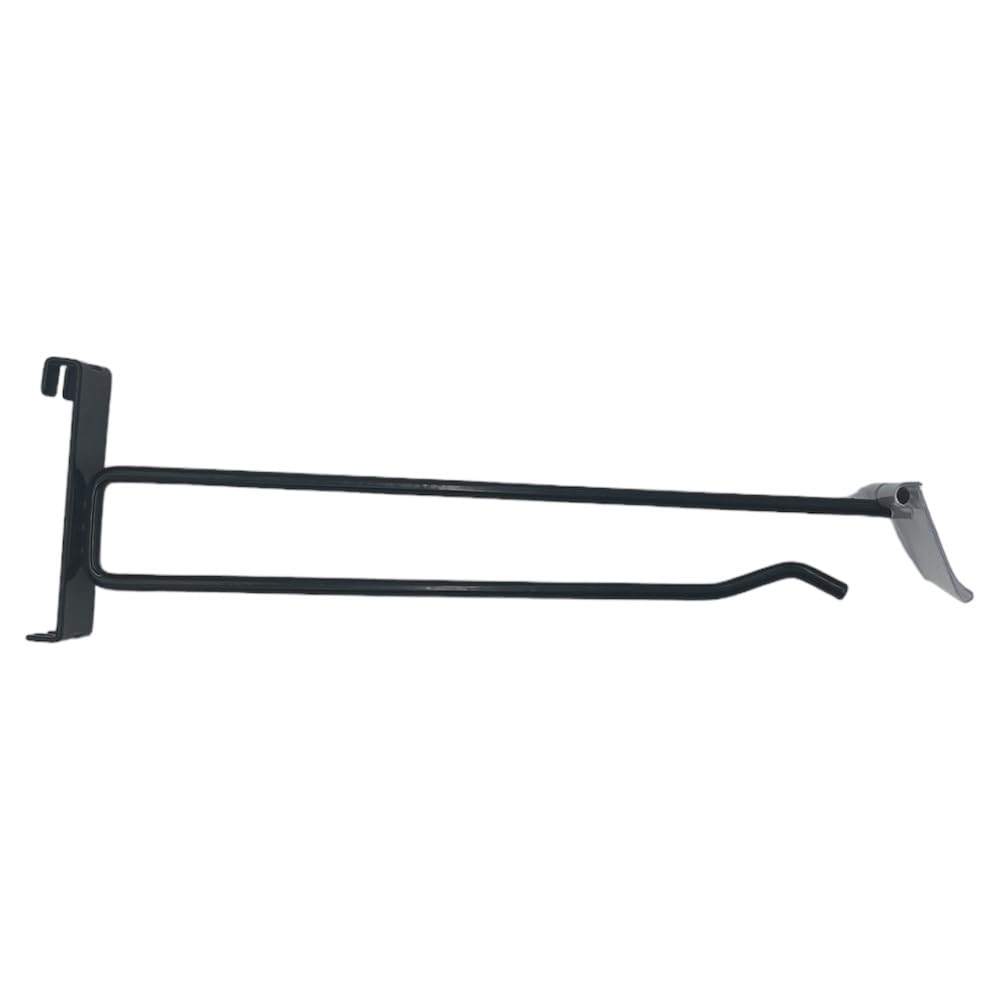 6-Inch Gridwall Scanner Hooks with Clear Price & Label Holder - Pack of 100 for Retail Display & Store Organization
