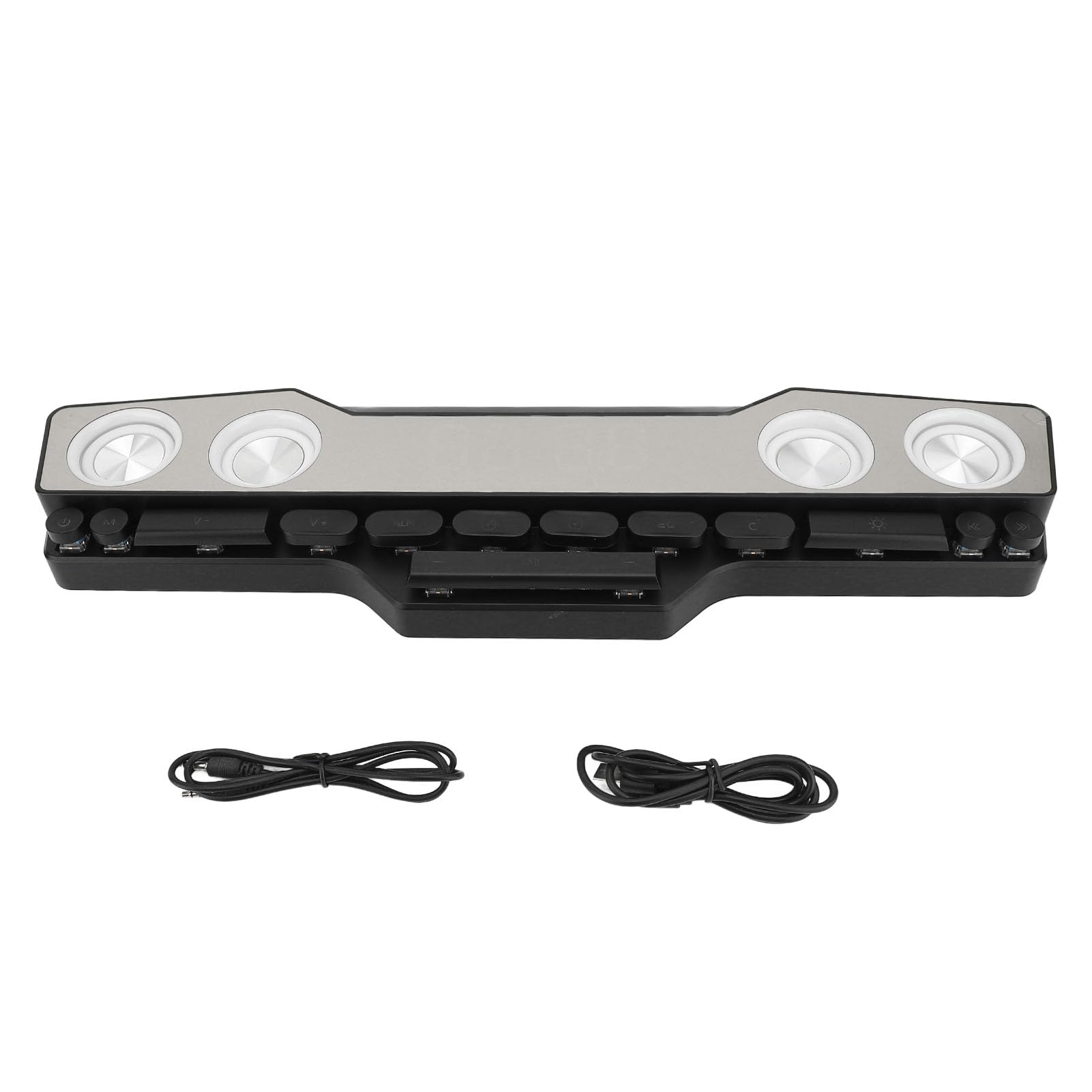 Fabater RGB Gaming Speakers - Wireless USB Soundbar for PC, Laptop & Phone - Desktop Stereo Sound with LED Lighting for Gaming Setup