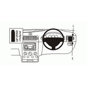 ClicOn No Holes Right Hand Dash Mount for Ford Transit Connect 2003-2009 | Secure Phone Holder for Delivery Drivers | Perfect for GPS Navigation & Ride-Sharing Services