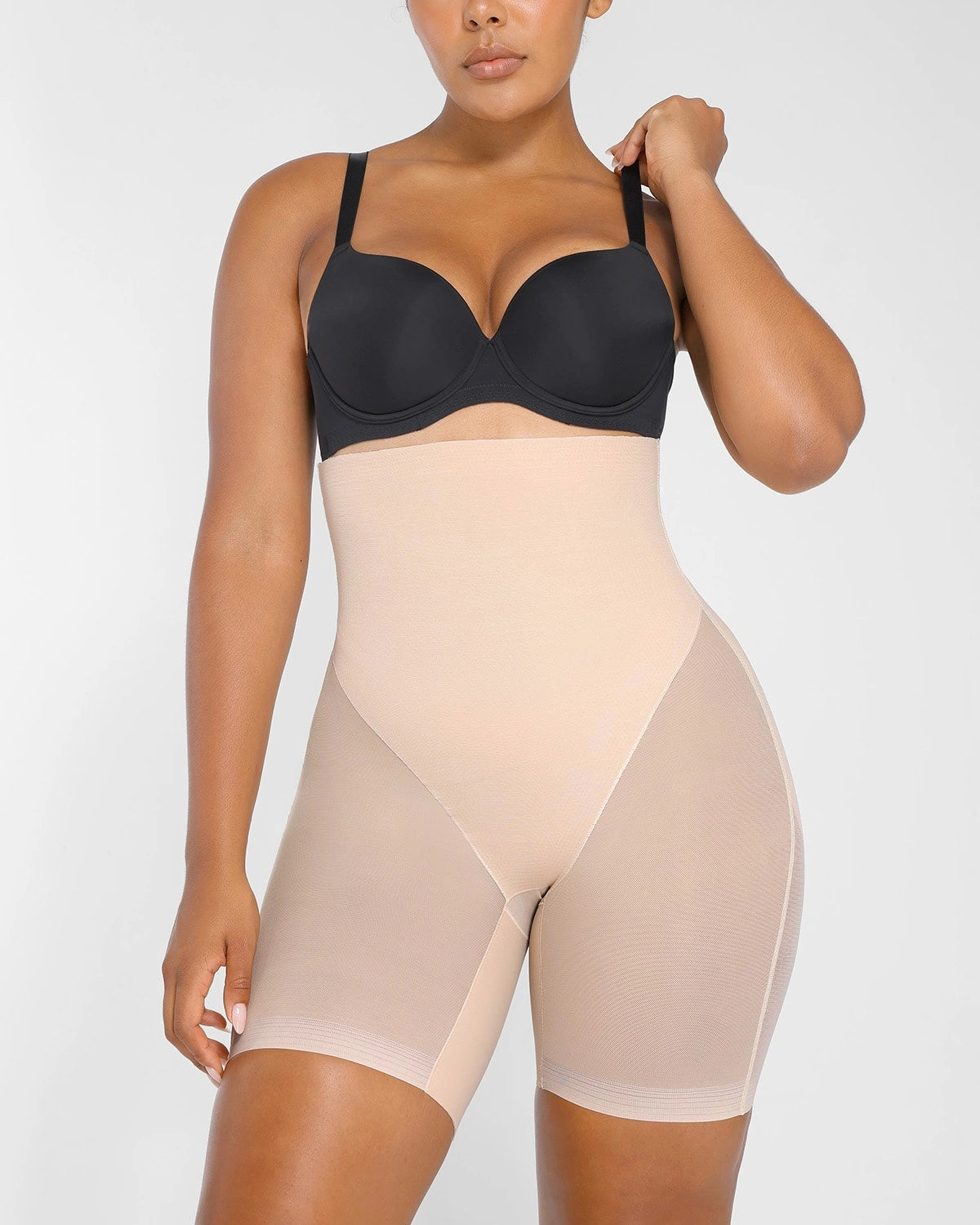 AirSlim® Mesh Smooth Butt Lifting Shorts for Women - High Waist Tummy Control Shapewear - Comfortable & Breathable for Workout, Yoga & Everyday Wear