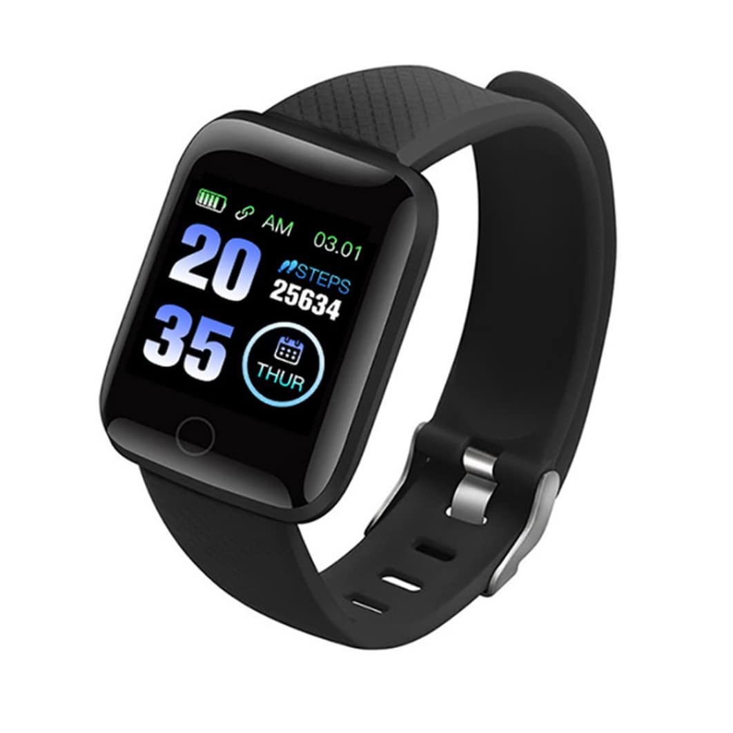 Smart Watch 116Plus - Wireless Fitness Tracker with Blood Pressure Monitor, Waterproof Activity Bracelet for Men & Women (Green) | Perfect for Running, Swimming & Daily Health Tracking