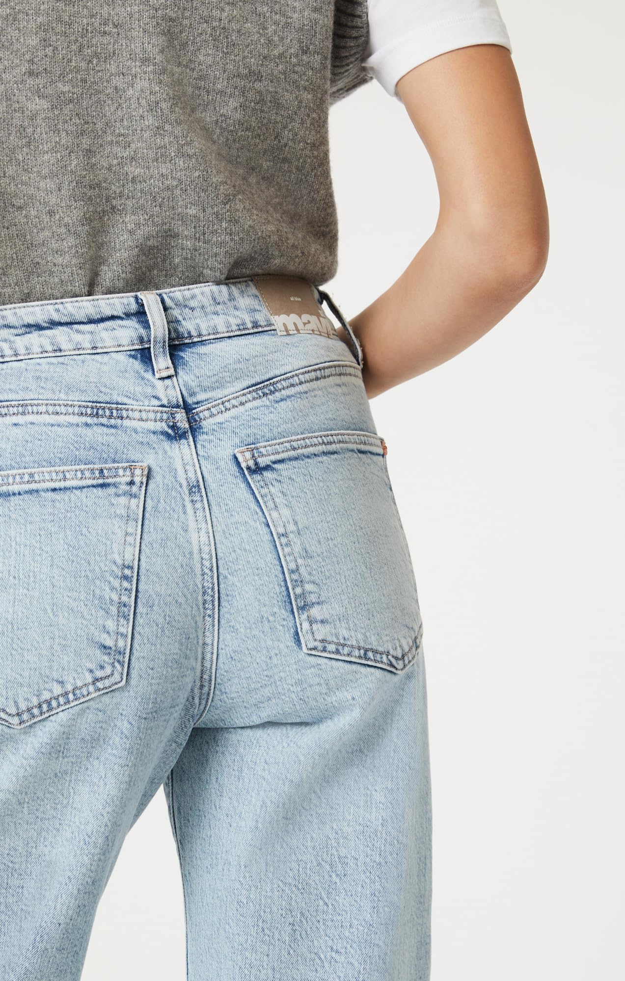 Mavi Women's Florida Mid Rise Wide Leg Jeans - Comfortable & Stylish Denim Pants for Casual Wear, Office & Weekend Outfits