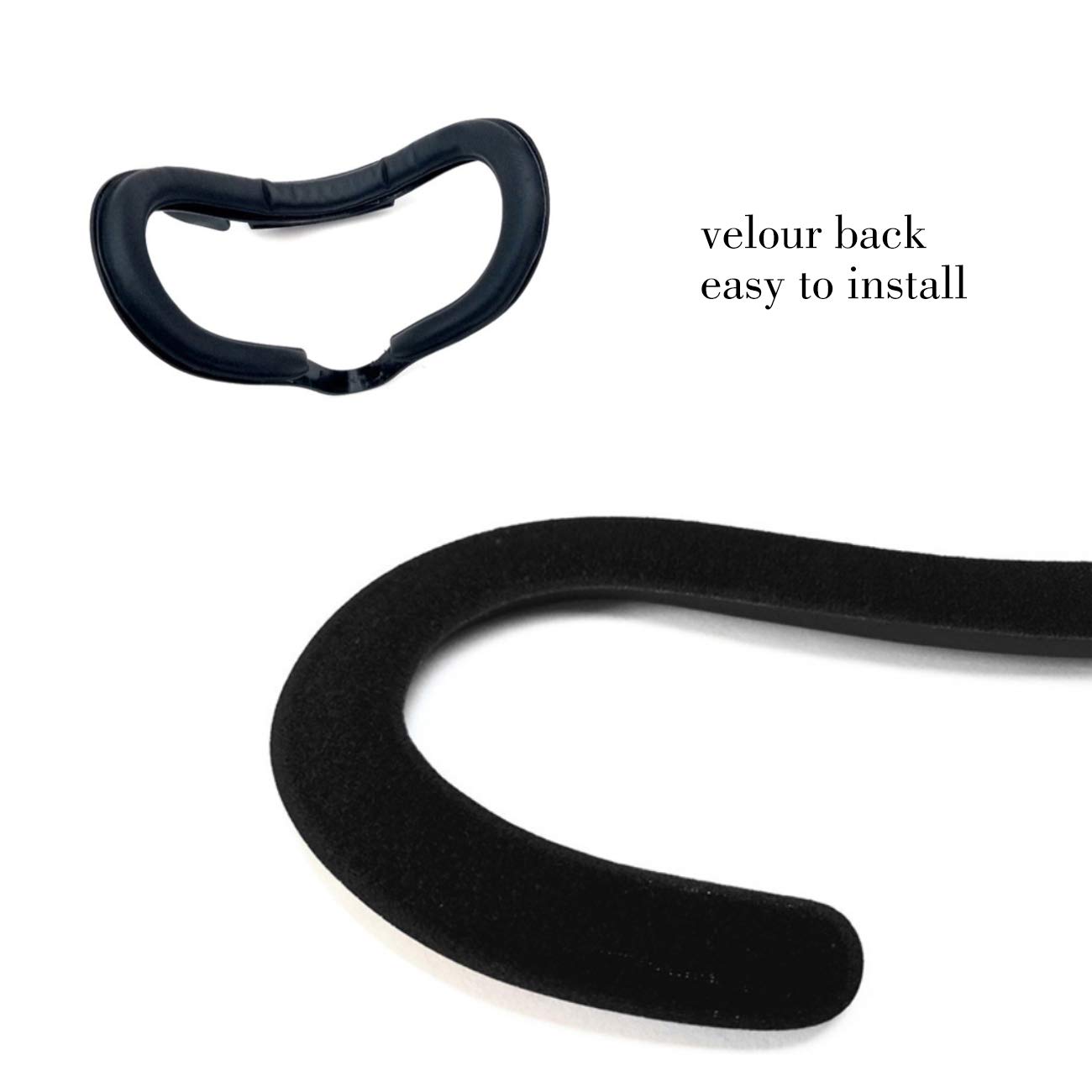 Oculus Rift CV1 VR Headset Foam Face Pads (2 Pack) - Comfortable Replacement Cushions for Extended VR Gaming Sessions - Perfect for Beat Saber, VRChat & Immersive VR Experiences