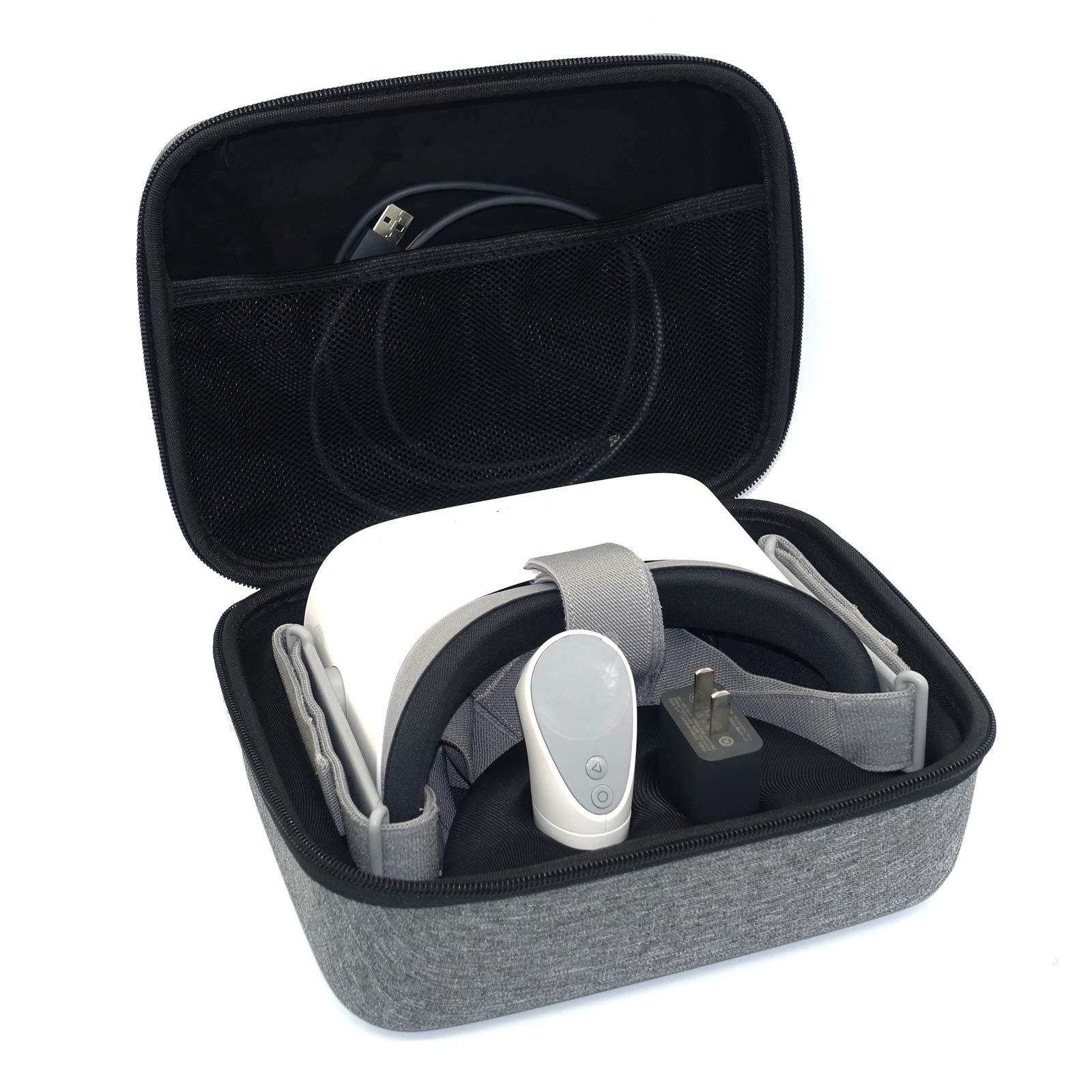 Oculus Go VR Headset Travel Case - Protective Storage Box for Headset, Remote Controller & Accessories | Portable Carrying Case for Travel, Gaming & Home Storage