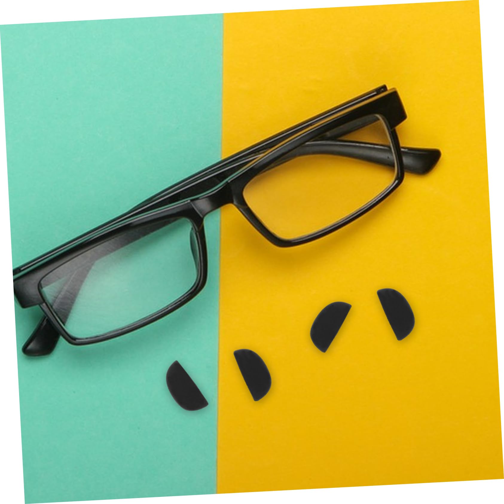 Anneome 10 Pairs Soft Silicone Nose Pads for Glasses - Comfortable Nose Cushion Pads, Universal Fit Eyeglass Frame Accessories - Perfect for Reading, Computer Use, and Daily Wear