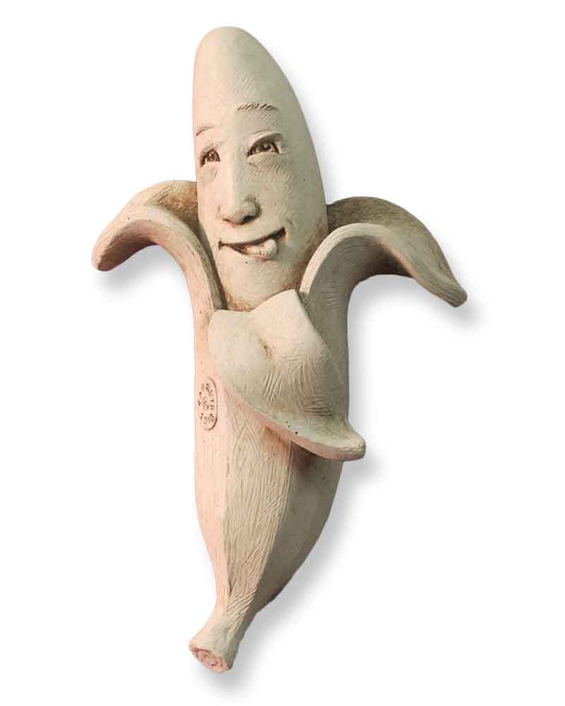 Carruth Studio Cast Stone Wall Hanging 'Going Bananas' #1317A - Elegant Home Decor for Living Room, Bedroom, or Office
