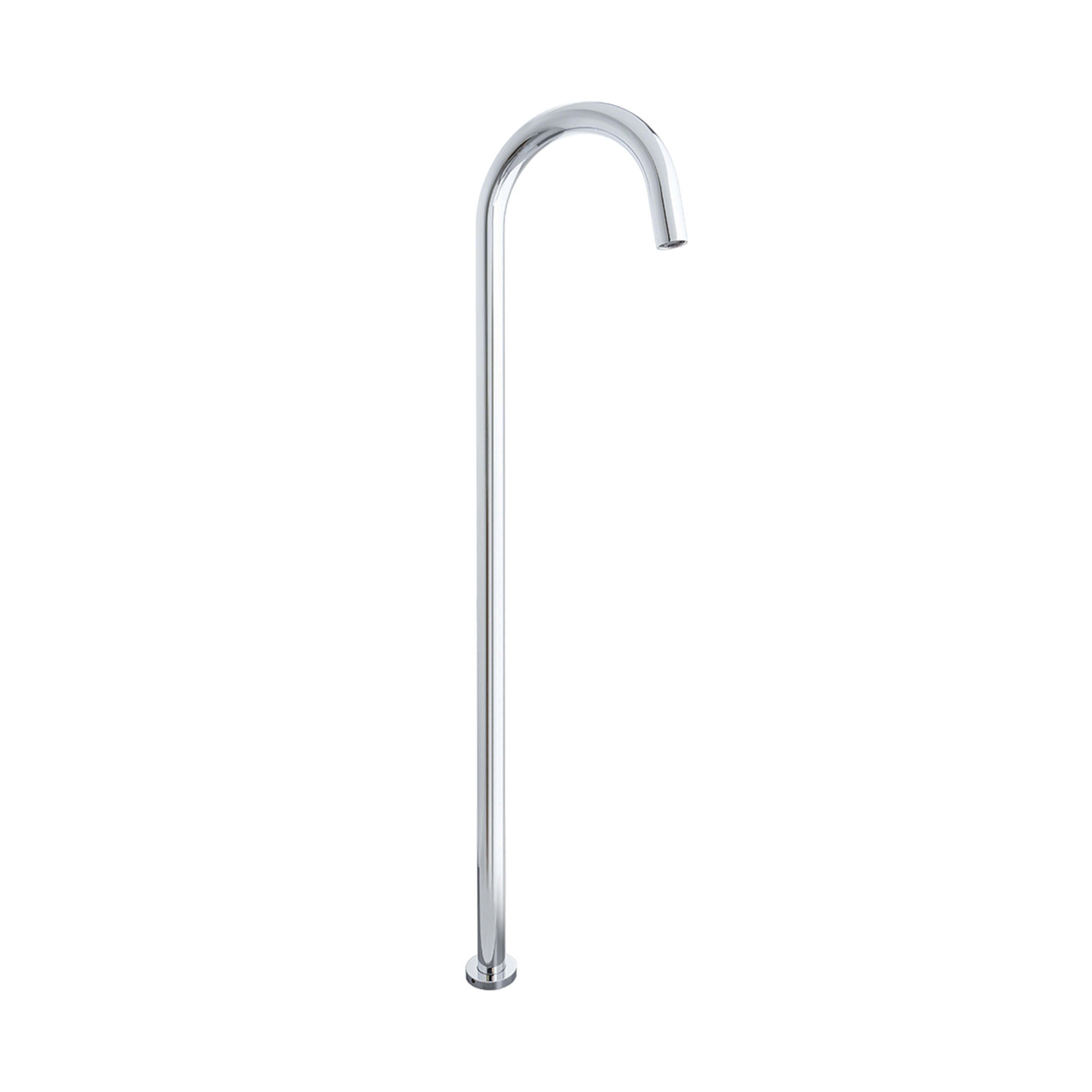 ADP Bloom Floor Bath Spout Chrome - Elegant Chrome-Plated Floor Mount Tub Filler for Modern Bathrooms | Perfect for Freestanding Tubs, Spa & Luxury Bathroom Designs