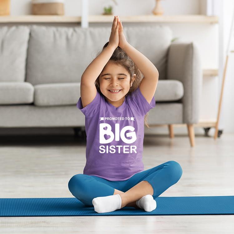 Big Sister Announcement Shirt for Toddler Girls - Cute Baby Sister Gift Outfit - Perfect for Gender Reveal, Newborn Photos & Sibling Announcements