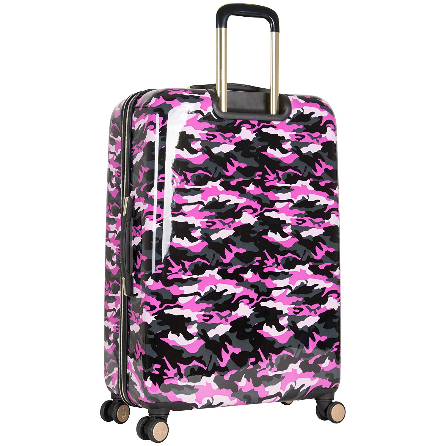 Aimee Kestenberg Women's 28-Inch Camouflage Print Expandable 8-Wheel Spinner Luggage - Lightweight ABS+PC Hardshell Suitcase for Travel, Business Trips & Vacations | Green