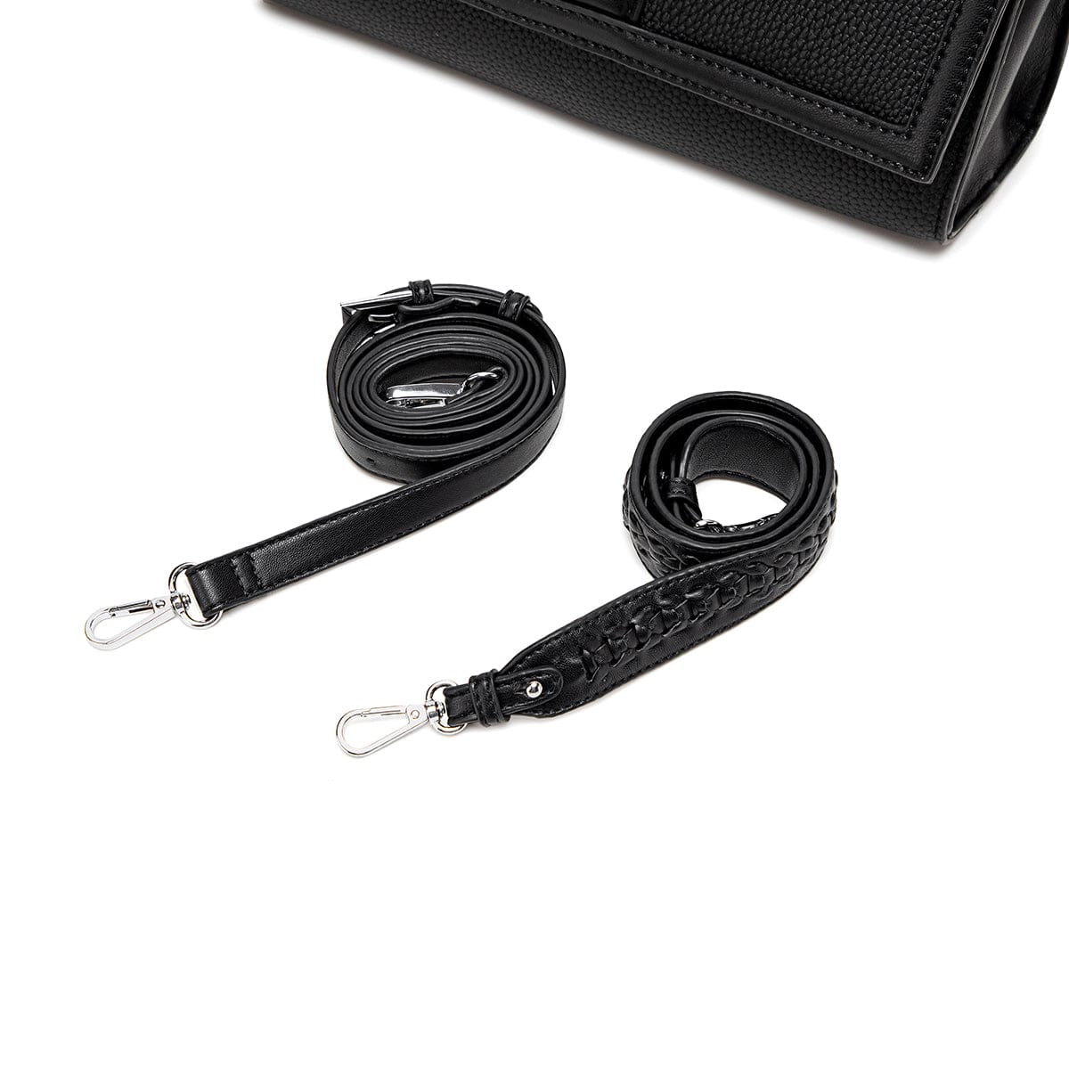 Krista Vegan Leather Shoulder Bag for Women | Black Pebbled Crossbody Purse - Perfect for Work, Travel & Everyday Use