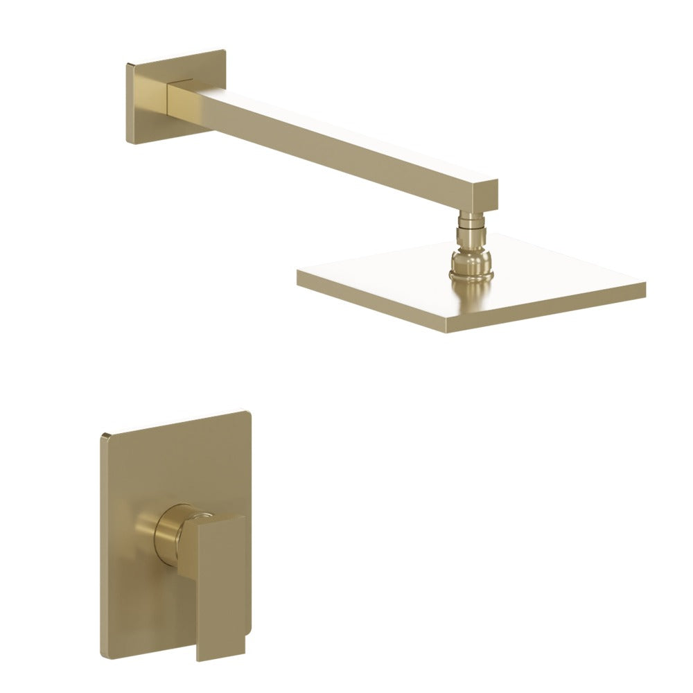 ZLINE Bliss Rainfall Shower Faucet in Champagne Bronze - Modern Bathroom Fixture with Adjustable Showerhead for Luxurious Spa Experience (BLS SHF CB) - Perfect for Master Bathrooms, Guest Suites & Home Renovations