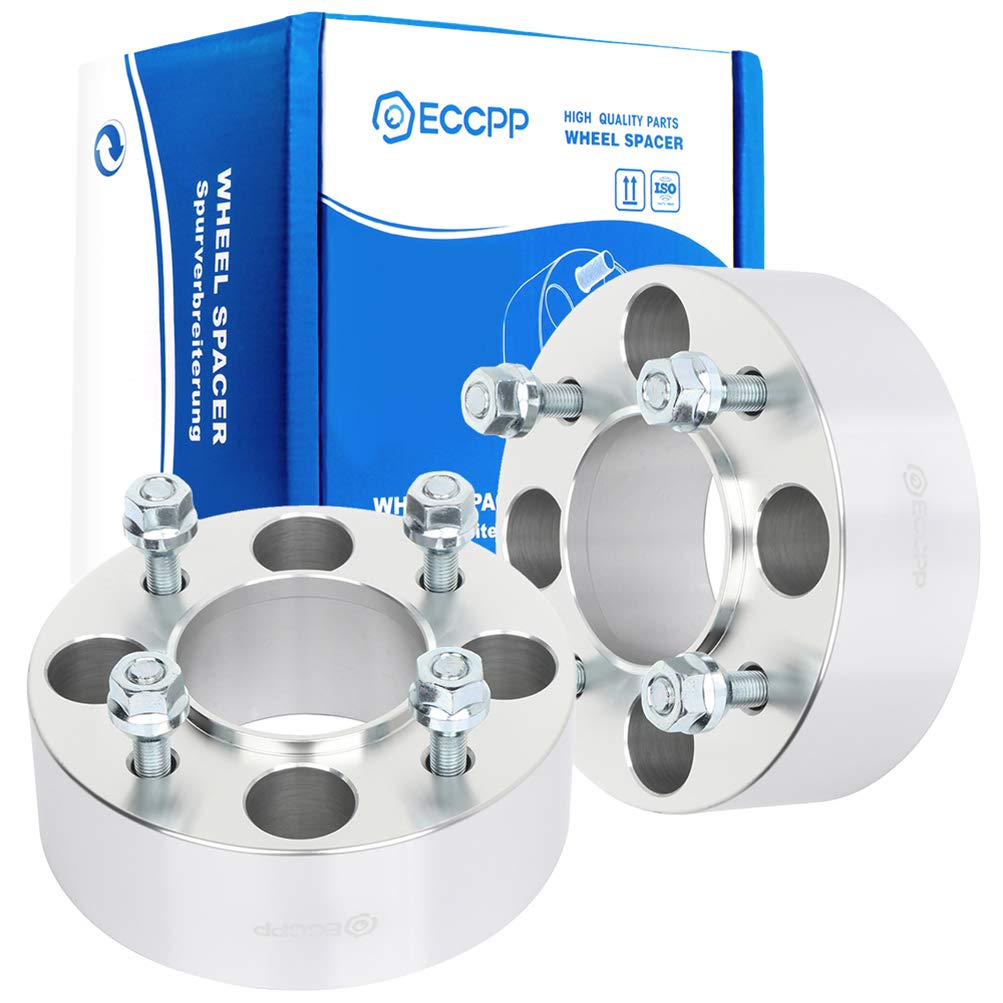 2 Inch Wheel Spacers 4x110 Bolt Pattern 74.1mm Hub Bore with 10x1.25 Lug Nuts - Compatible with Honda TRX400EX, Kawasaki KVF650 Brute Force, Suzuki LT-F250 Ozark - 2PCS - Perfect for Off-Roading, ATV & UTV Upgrades
