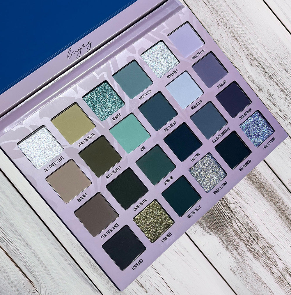 Blend Bunny Cosmetics Longing Eyeshadow Palette - 18 Highly Pigmented Matte & Shimmer Shades for Professional Makeup | Perfect for Day to Night Looks, Bridal & Special Occasion Makeup