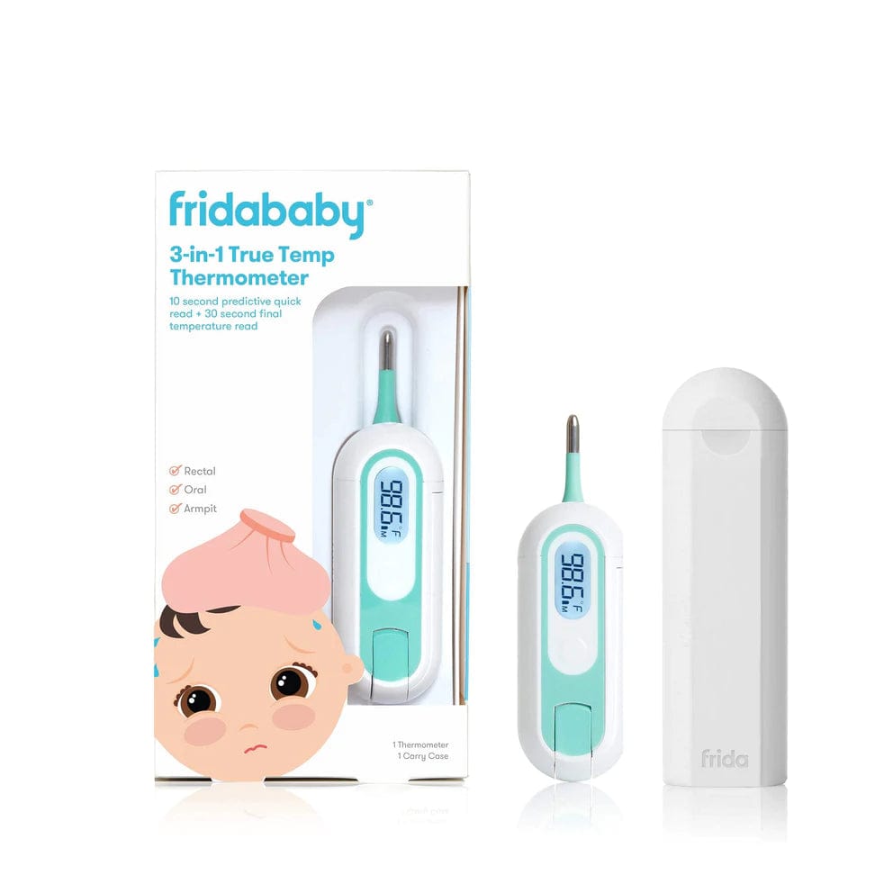 Fridababy 3-in-1 True Temp Thermometer for Babies - Accurate Digital Oral, Rectal & Underarm Temperature Reading - Perfect for Newborns, Infants & Toddlers at Home or Travel