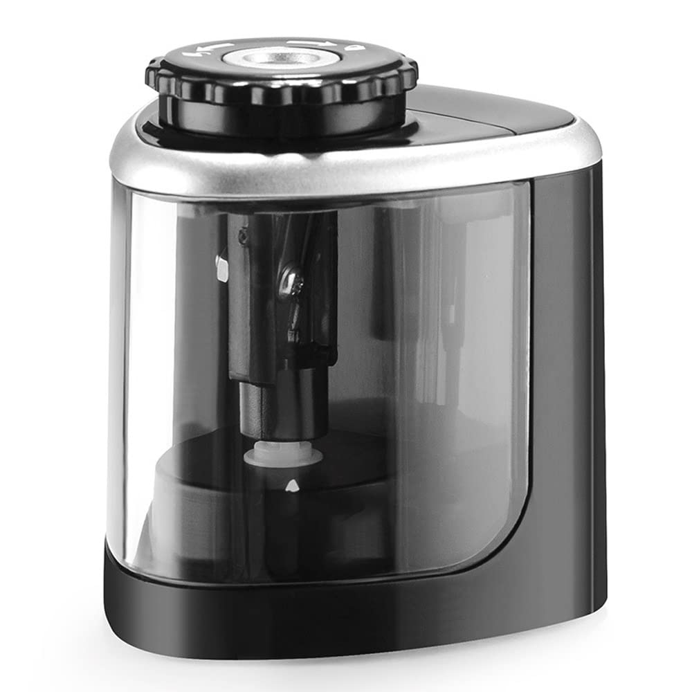 Portable Electric Pencil Sharpener - Automatic Touch Switch, Safe & Effortless for School, Office, Classroom - Perfect Kids Stationery & Gift for Students, Artists & Professionals (Great for Homework, Sketching & Office Work)