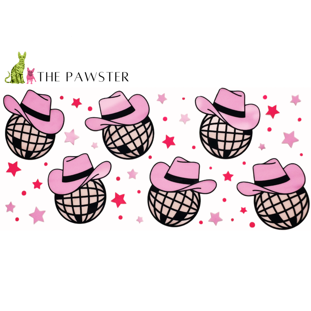 Disco Cowgirl 16oz Cup Wrap - Western Themed Insulated Sleeve for Tumblers & Mugs - Perfect for Country Bars, Rodeos & Cowgirl Parties