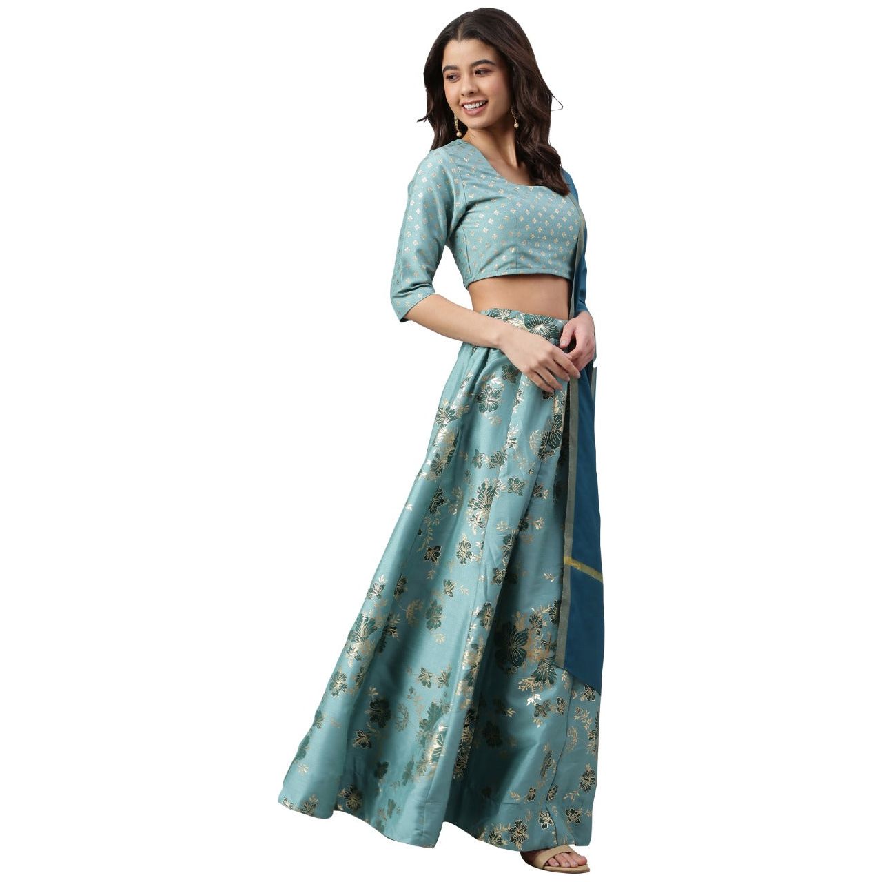 Exquisite Indian Silk Lehenga Set for Women | Traditional Wedding Dress | Bridal Party & Festive Occasion Wear