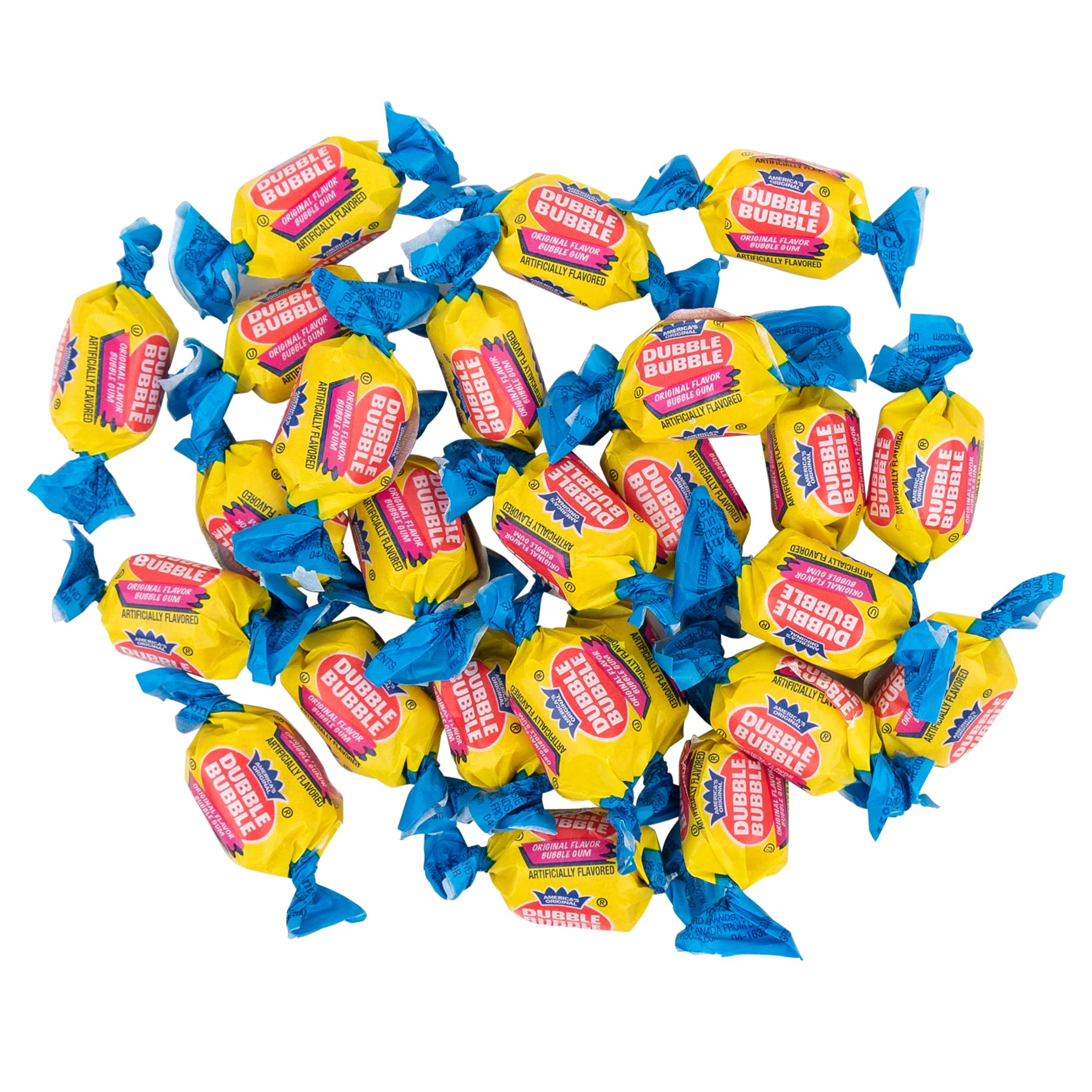 Dubble Bubble Original Flavor Bubble Gum (2 Pounds) - Bulk Chewing Gum for Parties, Events & Nostalgic Treats | By Snackadilly