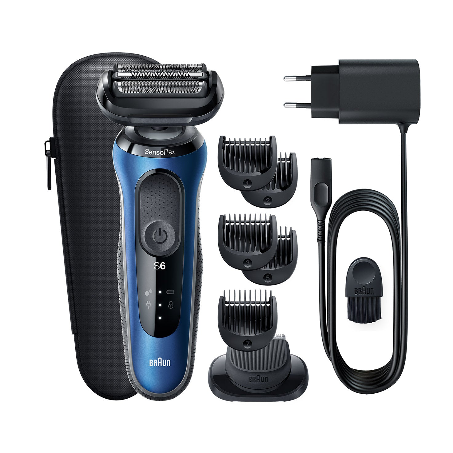 Braun Series 6 61-B1500S Wet & Dry Electric Shaver for Men - Waterproof Cordless Razor with Precision Trimmer | Perfect for Travel, Gym & Daily Shaving