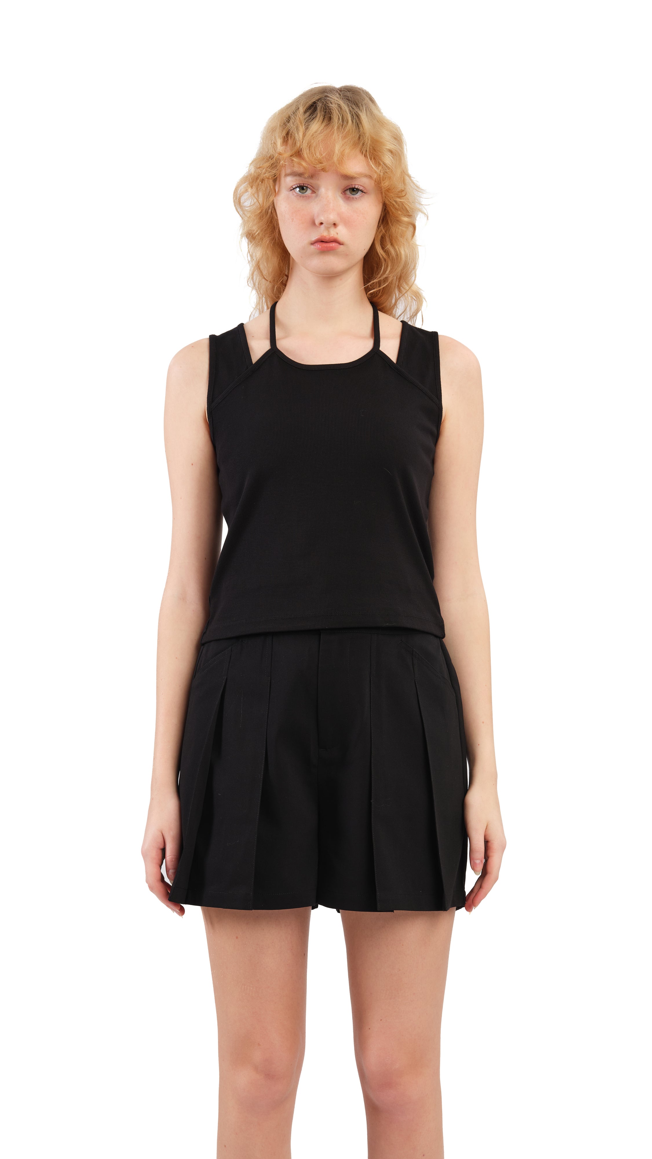 Women's Cut Out Tank Top - Sexy Sleeveless Crop Top for Summer, Gym, and Beach Wear | Fashionable Workout & Casual Outfit