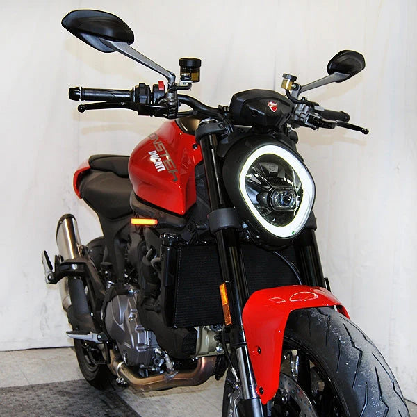 Ducati Monster 937 Front Turn Signals LED Indicators - Compatible with 2021 to Present Models - Enhance Visibility for Day & Night Riding
