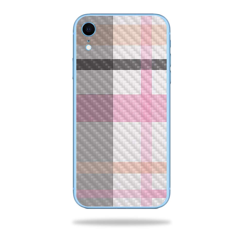 Premium Carbon Fiber Skin for Apple iPhone XR - Plaid Design | Protective & Durable Textured Cover | Easy to Apply & Remove | Made in USA | Perfect for Daily Use, Travel & Style Protection