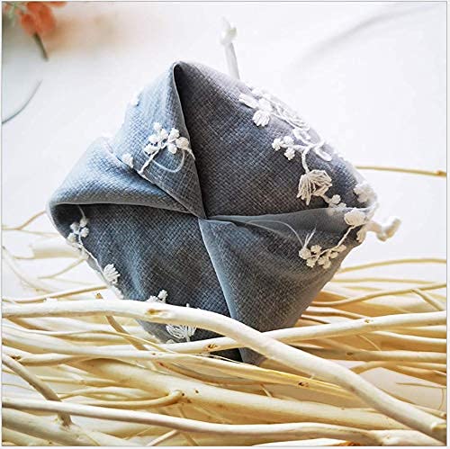 18Pcs Mini Drawstring Embroidery Candy Bags - 5.3x3.9 Inch Blue Wedding Favors, Jewelry & Gift Bags for Party, Bridal Shower, Baby Shower & Special Occasions