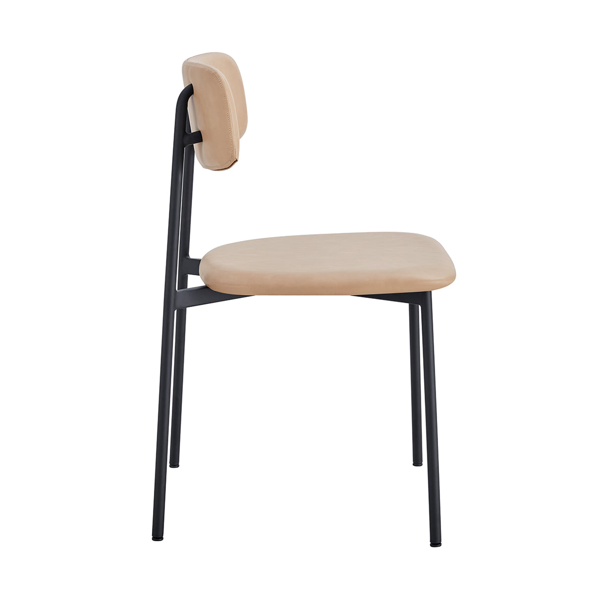 Bailey Leatherette Dining Chairs Set of 2 - Modern PU Leather Upholstered Side Chairs for Kitchen, Dining Room, or Office - Comfortable & Stylish Seating Solution