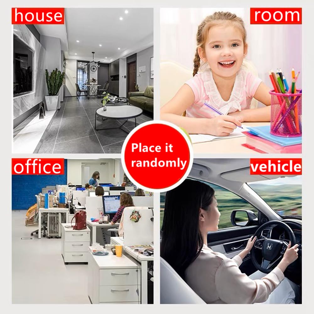 1080P Wireless WiFi Security Camera Indoor Outdoor - Smart Home Surveillance with Mobile App for Baby, House, Office & Car - No WiFi Needed for Remote Monitoring