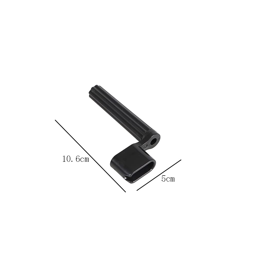 2-Piece Guitar String Winder & Bridge Pin Remover Set - Professional Guitar Peg Winder & Puller Tool for String Changing & Maintenance (Black) - Perfect for Acoustic & Electric Guitar Repair & Setup