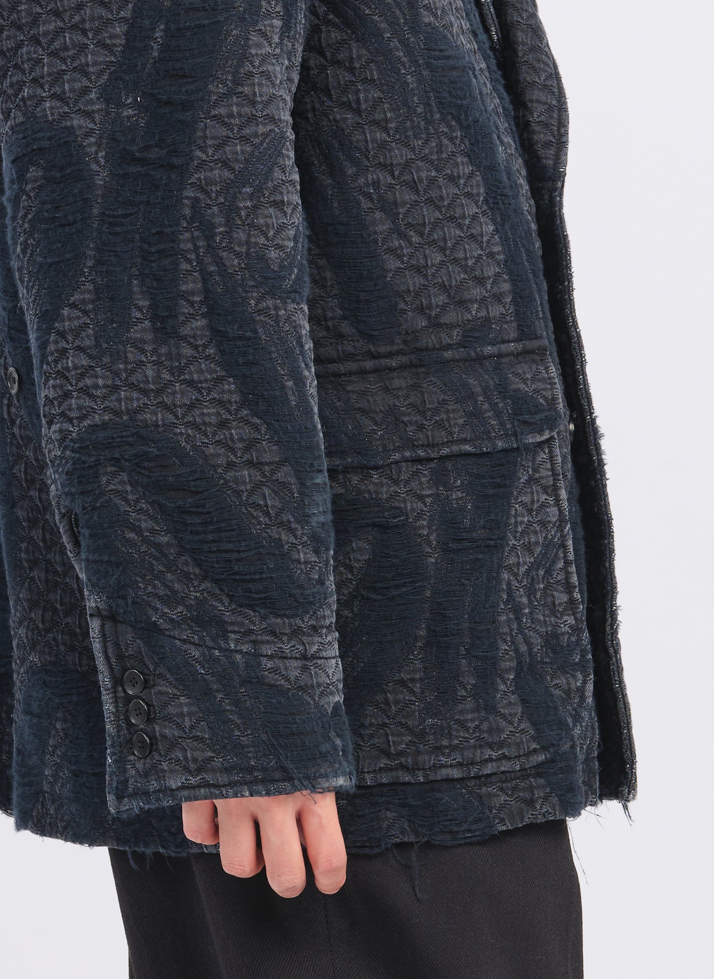 Stylish Cotton Polyester Jacquard Paisley Soft Double-Breasted Blazer for Women | Elegant Office Wear & Evening Outfits
