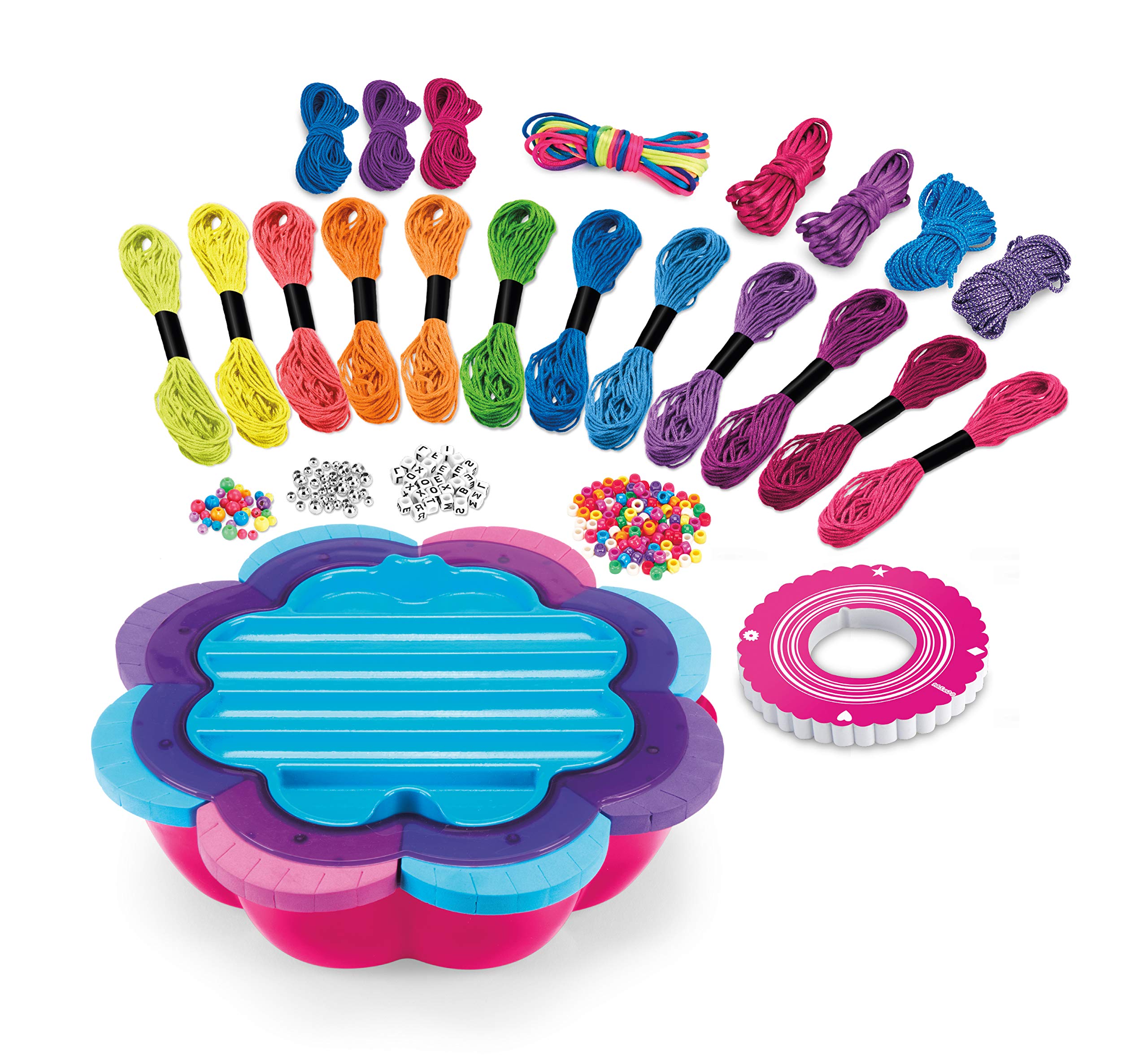 Cra-Z-Art Shimmer & Sparkle Ultimate Friendship Bracelet Maker Kit - DIY Jewelry Making Set for Kids & Teens - Perfect for Birthday Gifts, Sleepovers & Craft Parties