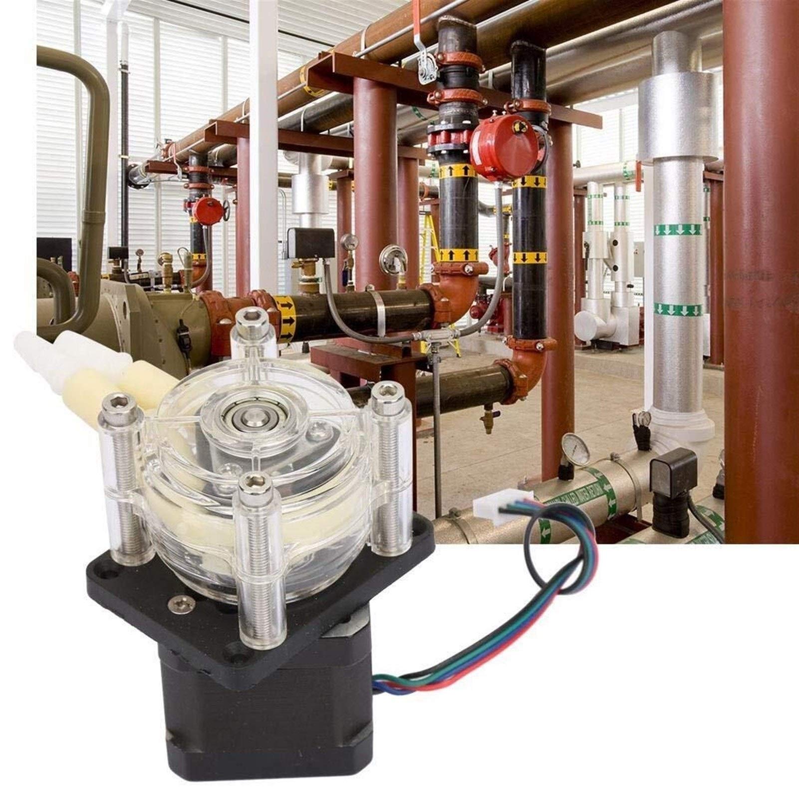 High Flow Corrosion Resistant Vacuum Peristaltic Pump with Stepper Motor (6-30V) - Self Priming Peristaltic Pump for Aquarium, Chemical Transfer & Liquid Handling - Perfect for Lab, Industrial & Home Use
