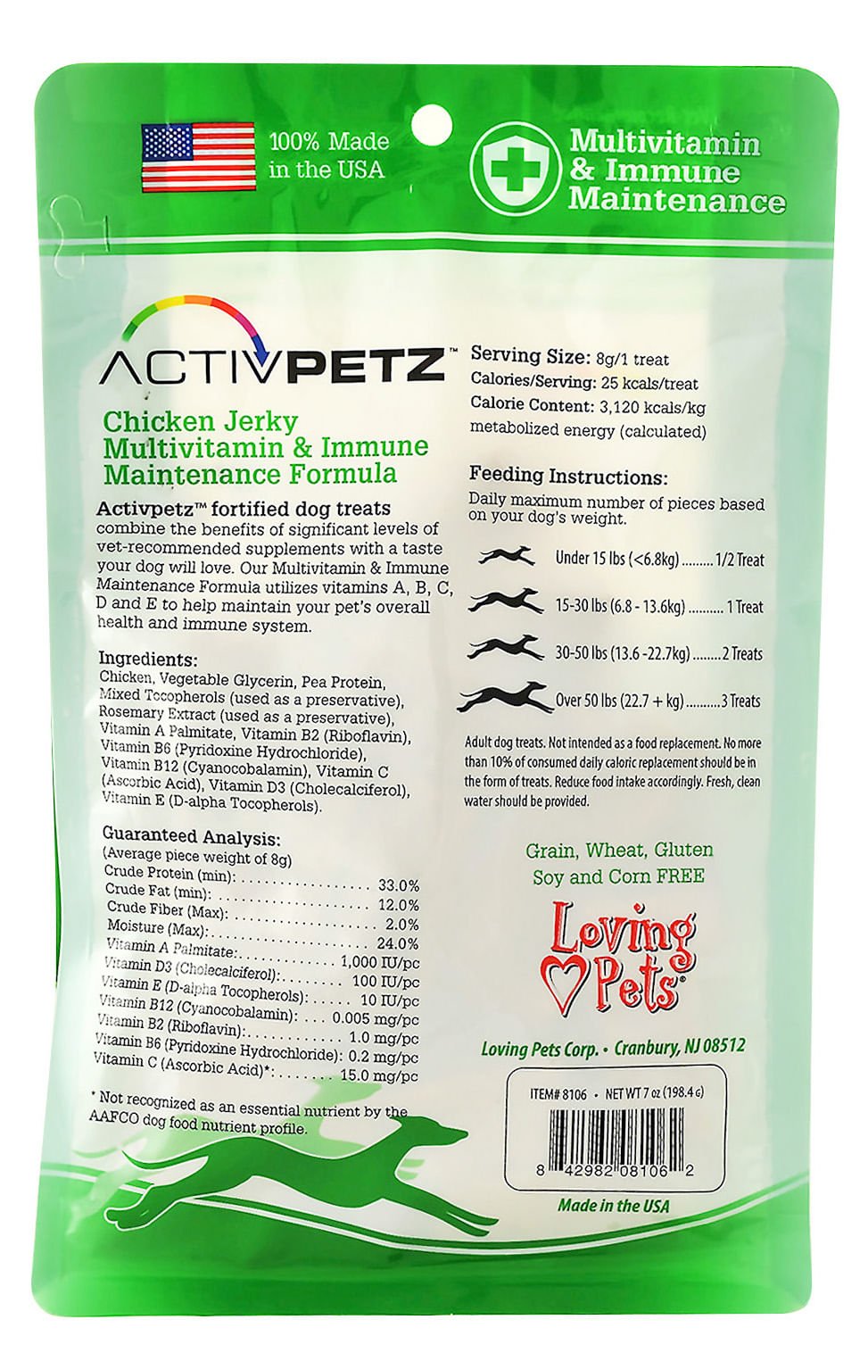 ActivPetz Multivitamin & Immune Support Jerky Treats for Dogs - Healthy Snacks for Daily Nutrition & Wellness Boost - Perfect for Training, Rewards & Active Lifestyles