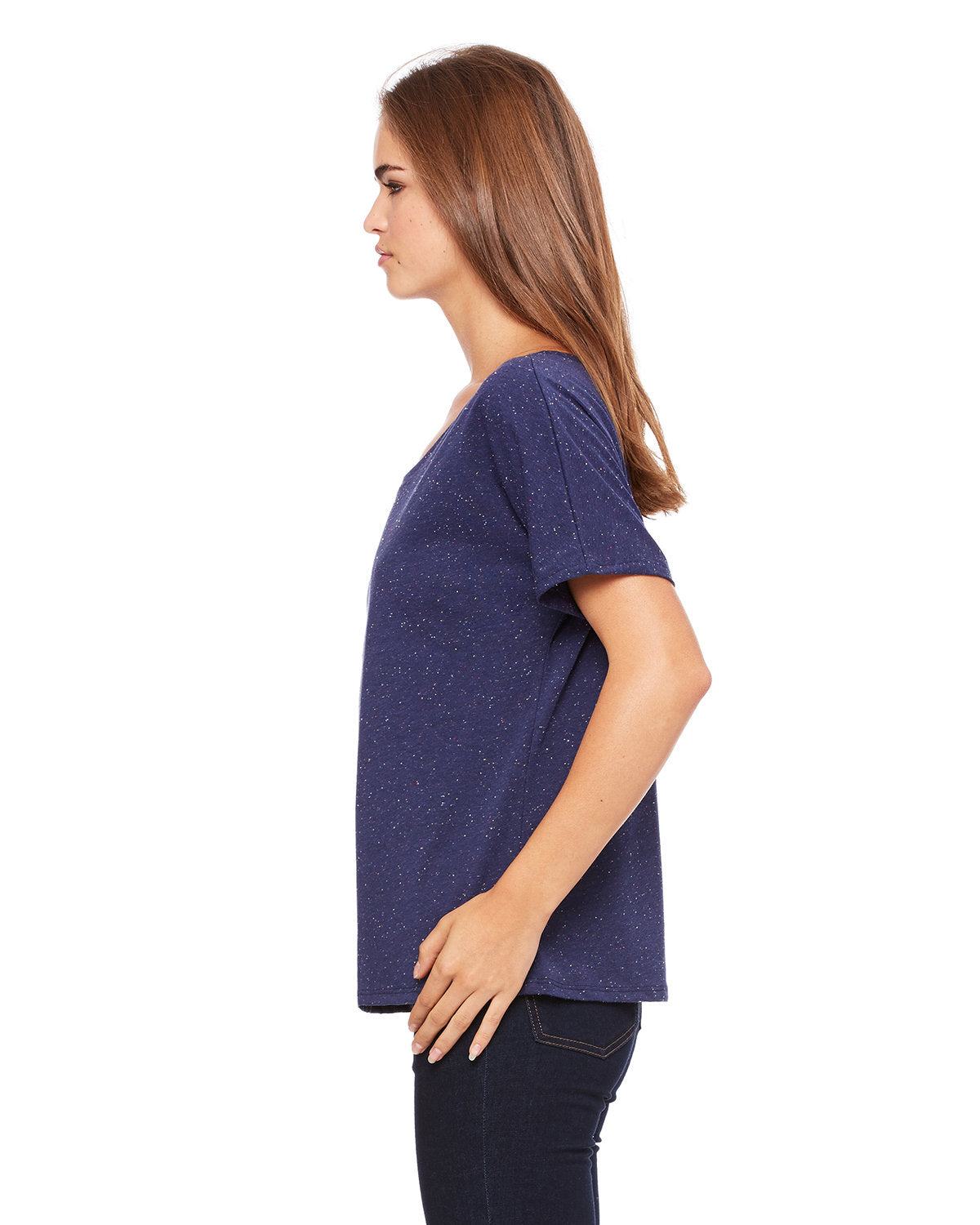 Bella + Canvas 8816 Women's Slouchy Scoop Neck T-Shirt - Soft Cotton Relaxed Fit Tee for Casual Wear, Lounge & Everyday Outfits